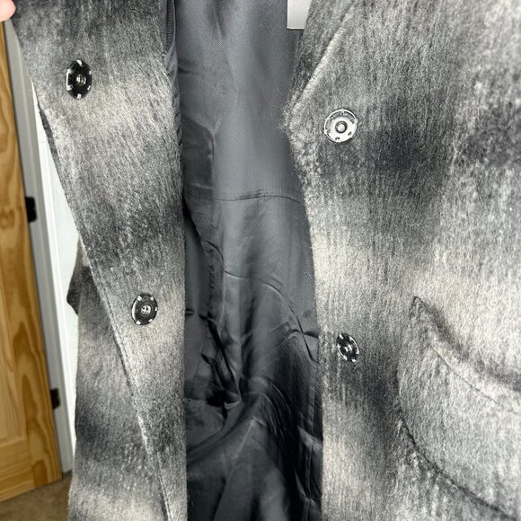 NWT Marc New York Oversized Jacket Emma Brushed Wool Blend Plaid Coat Size 10 - Picture 11 of 16